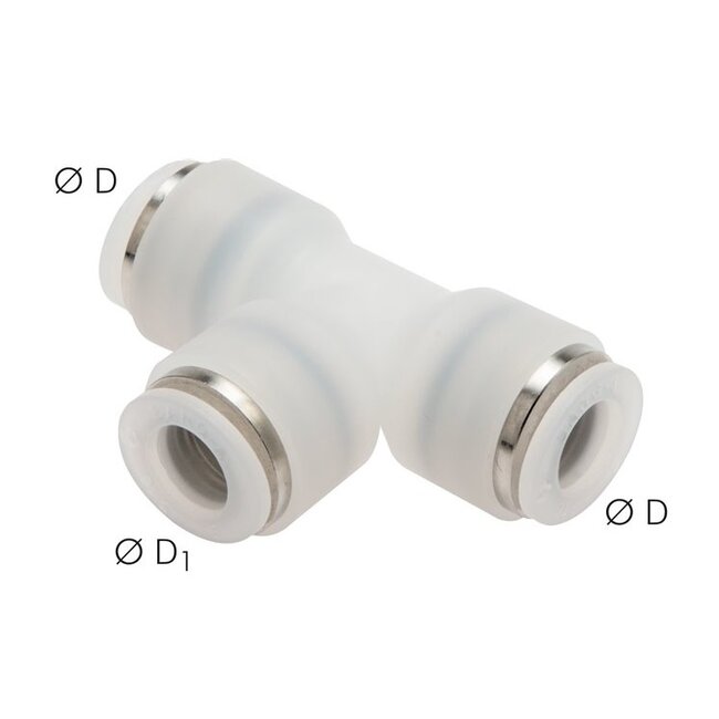 PVDF  PUSH-IN T-STUK INSTEEK
