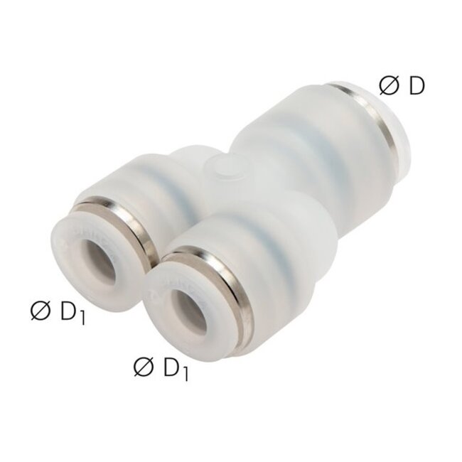 PVDF  PUSH-IN Y-STUK INSTEEK