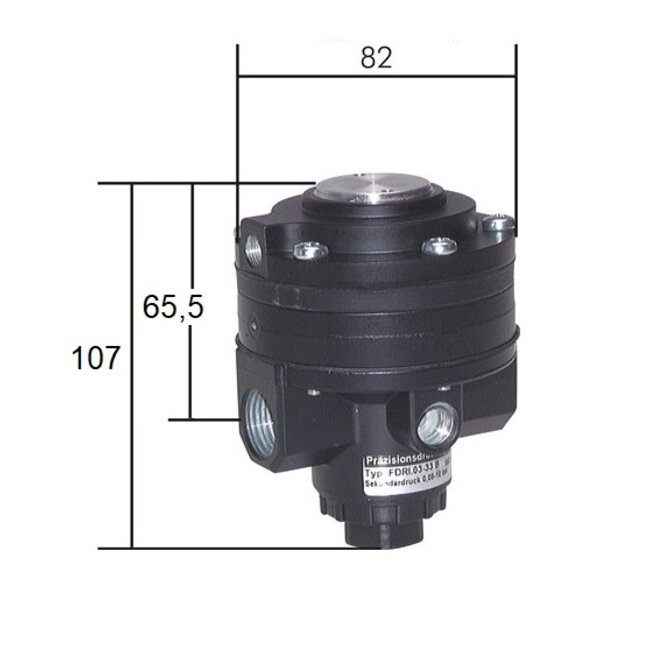AFSTANDBEDIEND PRECISIE REDUCEERVENTIEL | G1/2"