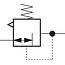 Inline reduceerventiel uitgangsdruk naar keuze | max. 800 Liter/min. | 1/4"