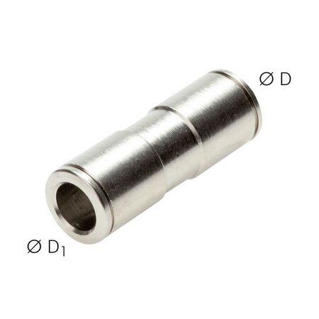 AIGNEP MESSING VERNIKKELD - PUSH IN - VERLOOPFITTING - PG/ME