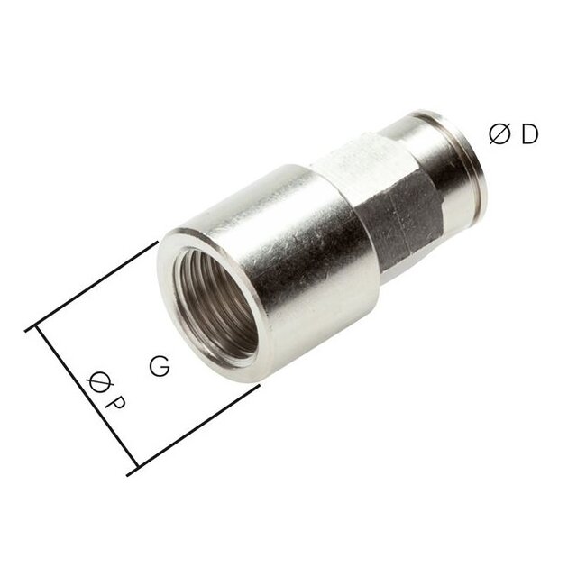 MESSING VERNIKKELD - PUSH IN - OPSCHROEF - PCF-G/ME