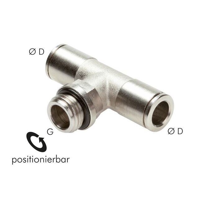 MESSING VERNIKKELD - PUSH IN - T-INSCHROEF - PT-G/ME