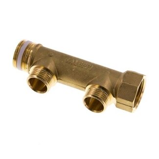 PROFI-PRODUCT VERDEELBUIS MESSING 2 x 2 | BU-draad PROFI-PRODUCT VERDEELBUIS MESSING 2 x 2 | BU-draad