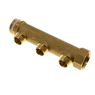 PROFI-PRODUCT VERDEELBUIS MESSING 3 x 2 | BU-draad PROFI-PRODUCT VERDEELBUIS MESSING 3 x 2 | BU-draad