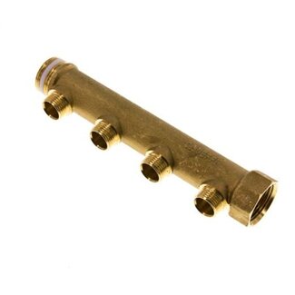 PROFI-PRODUCT VERDEELBUIS MESSING 4 x 2 | BU-draad PROFI-PRODUCT VERDEELBUIS MESSING 4 x 2 | BU-draad