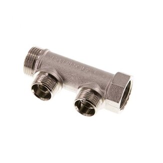 PROFI-PRODUCT VERDEELBUIS MESSING VERNIKKELD 2 x 2 | BU-draad PROFI-PRODUCT VERDEELBUIS MESSING VERNIKKELD 2 x 2 | BU-draad