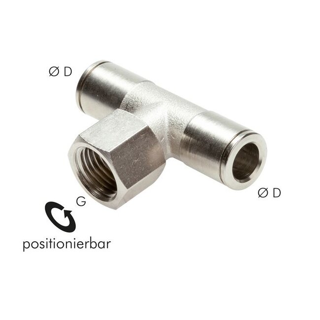 MESSING VERNIKKELD - PUSH IN - T-OPSCHROEF KOPPELING