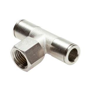 PROFI-PRODUCT MESSING VERNIKKELD - PUSH IN - T-OPSCHROEF KOPPELING