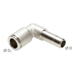 AIGNEP MESSING VERNIKKELD - PUSH IN - (VERLOOP)FITTING - HAAKS