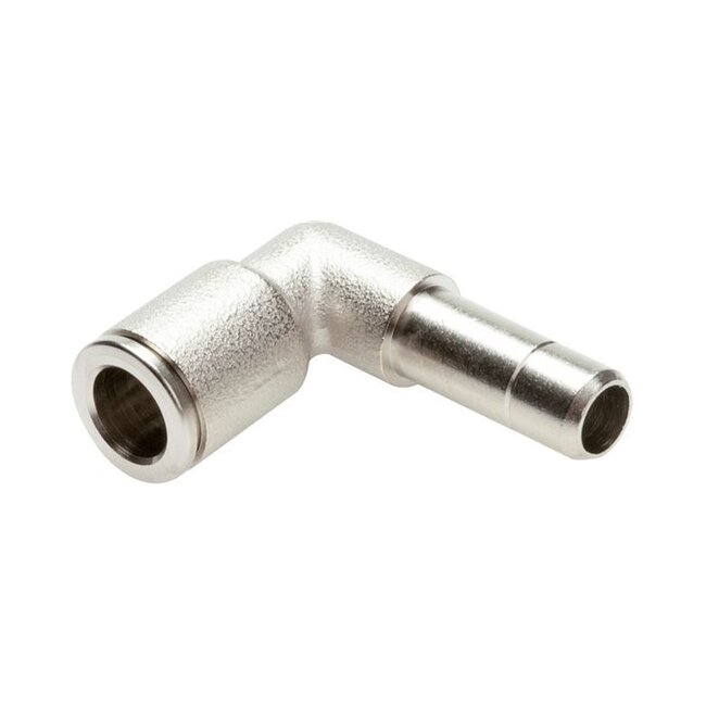 MESSING VERNIKKELD - PUSH IN - VERLOOPFITTING - HAAKS