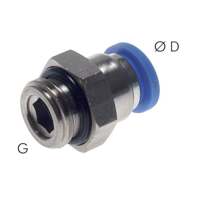 SANG-A PUSH IN FITTINGEN - RECHTE INSCHROEF -PC-G