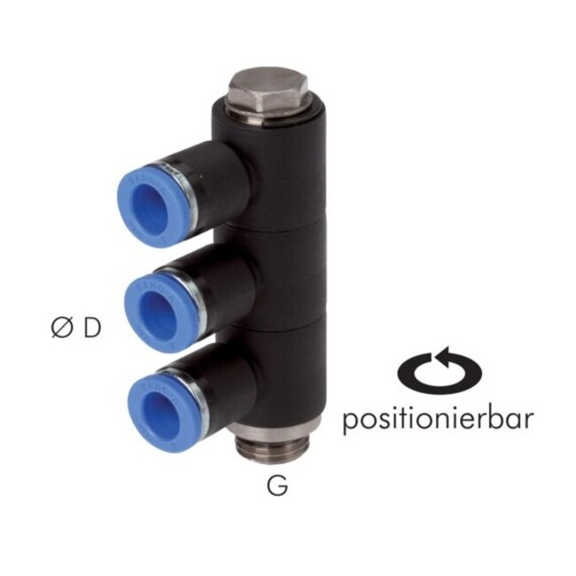 SANG-A PUSH IN FITTINGEN - BANJO - PH SERIE- PHT(3)-G