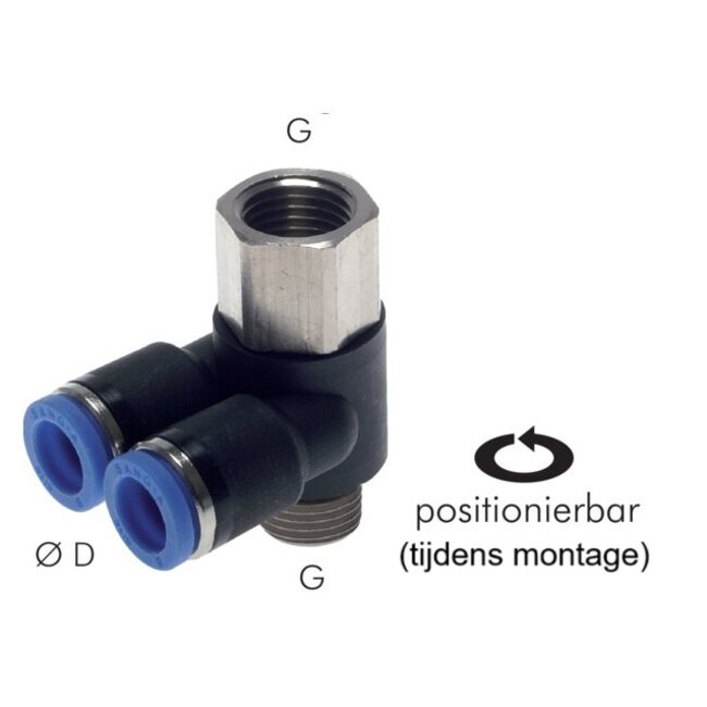 SANG-A PUSH IN FITTINGEN - BANJO - PH SERIE- PHF-G