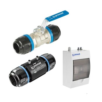 Adapters kogelkranen afsluiters