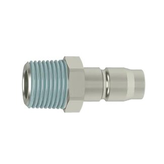 RECTUS RECTUS INSTEEKNIPPEL STAAL VERNIKKELD - QIC 15 - BSPT MALE