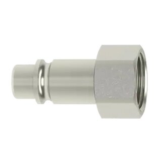 RECTUS RECTUS INSTEEKNIPPEL STAAL VERNIKKELD - QIC 10 - BSP FEMALE