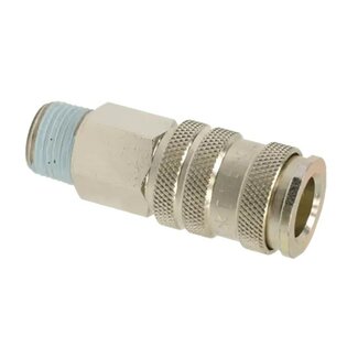 RECTUS QIC 10 PROFIEL | Snelkoppeling staal vernikkeld met BU-draad BSPT