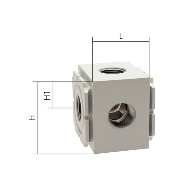 E·MC® - ECO-LINE - VERDEELBLOK - 4x AANSLUITING