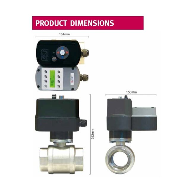 DRUKHOUDVENTIEL - 2” - 230 VAC - 16 BAR
