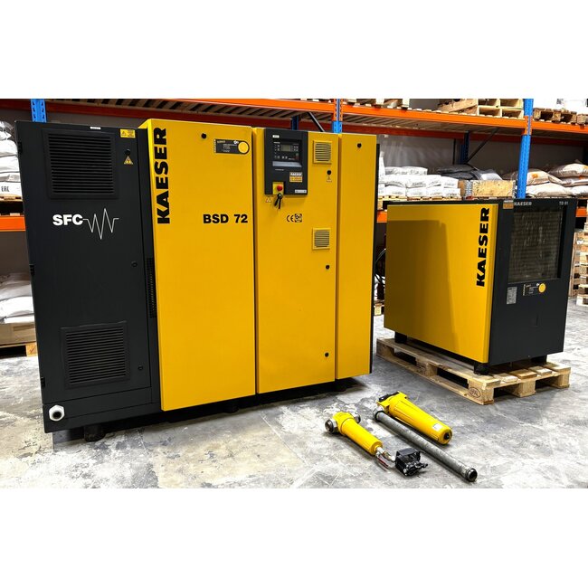 GEBRUIKTE KAESER COMPRESSOR BSD72SFC + DROGER TD61