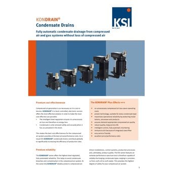 KSI condensaat aftappen / informatie