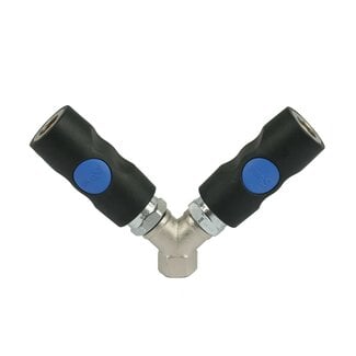 Prevost ISO 6150B08 PROFIEL | Snelkoppeling ISI08 Y-stuk met BI-draad BSP