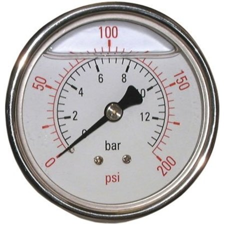 AIR-PRO Glycerine manometers - Male 1/4" - Ø 63 mm RVS kast