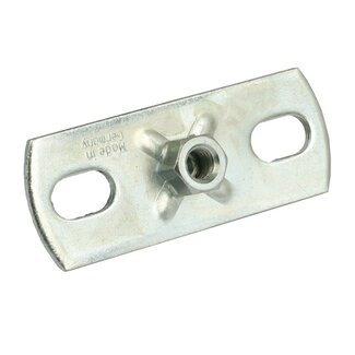 AluSic Grondplaat 30x80 mm, met moer M8
