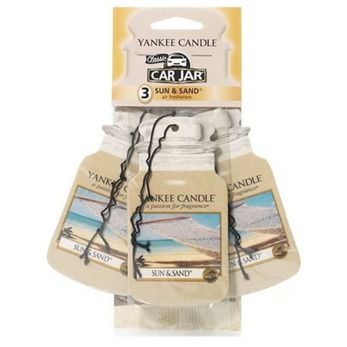 Yankee Candle Yankee Candle Car Jar Sun & Sand 3 pack