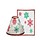 Yankee Candle Red & Green Snowflake Large Shade and Tray