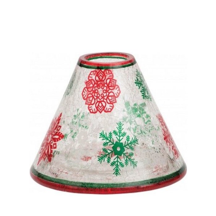 Yankee Candle Yankee Candle Red & Green Snowflake Large Shade and Tray