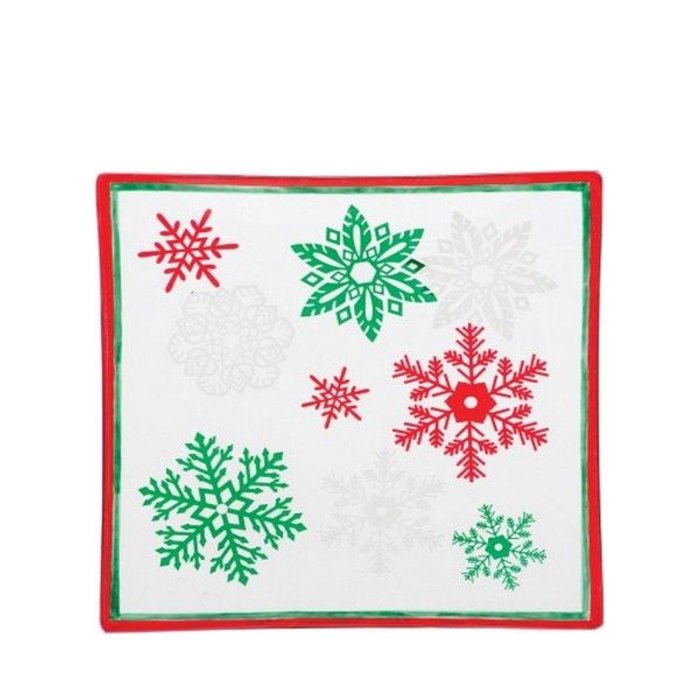 Yankee Candle Yankee Candle Red & Green Snowflake Large Shade and Tray