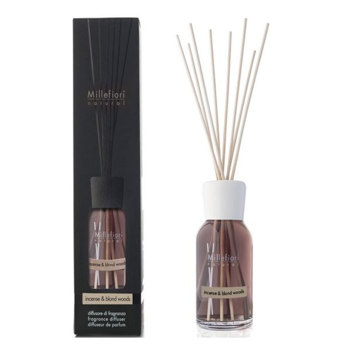 Millefiori Milano  Millefiori Milano Incense & Blond Woods Geurstokjes Natural 250ml