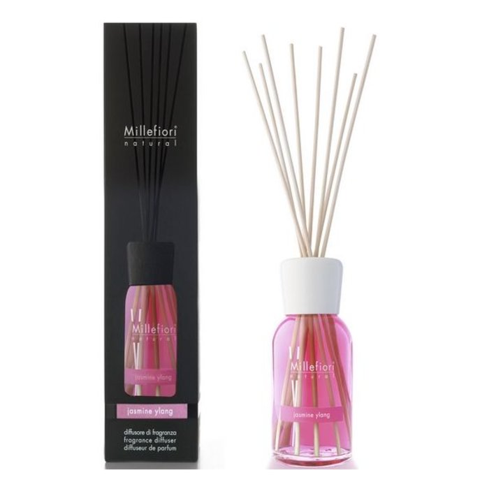 Millefiori Milano  Millefiori Milano Jasmine Ylang Geurstokjes Natural 250 ml