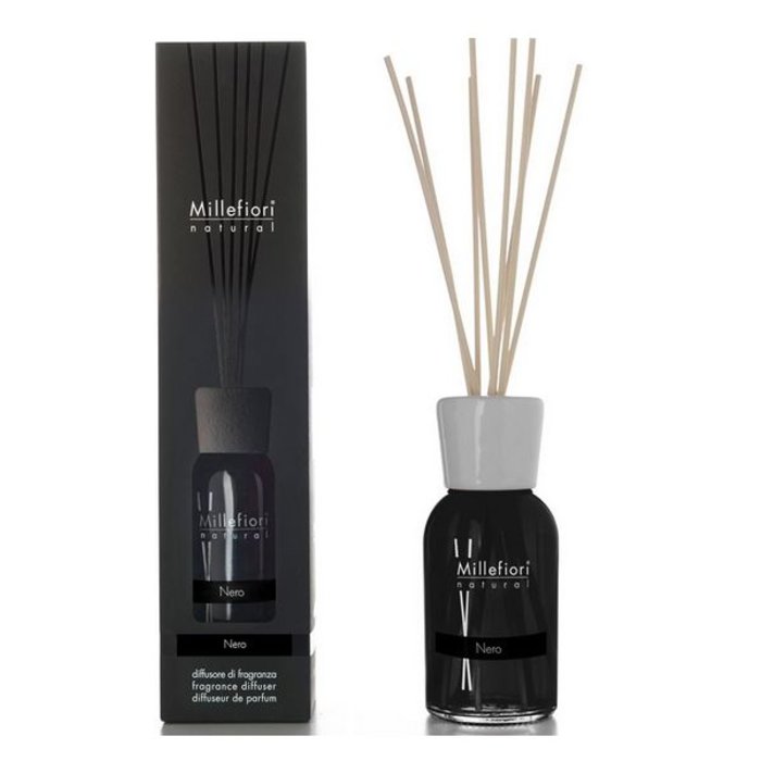 Millefiori Milano  Millefiori Milano Nero Geurstokjes Natural 250ml