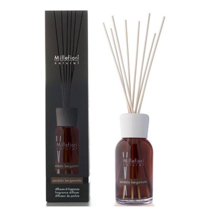 Millefiori Milano  Millefiori Milano Sandalo Bergamotto Geurstokjes Natural 250ml