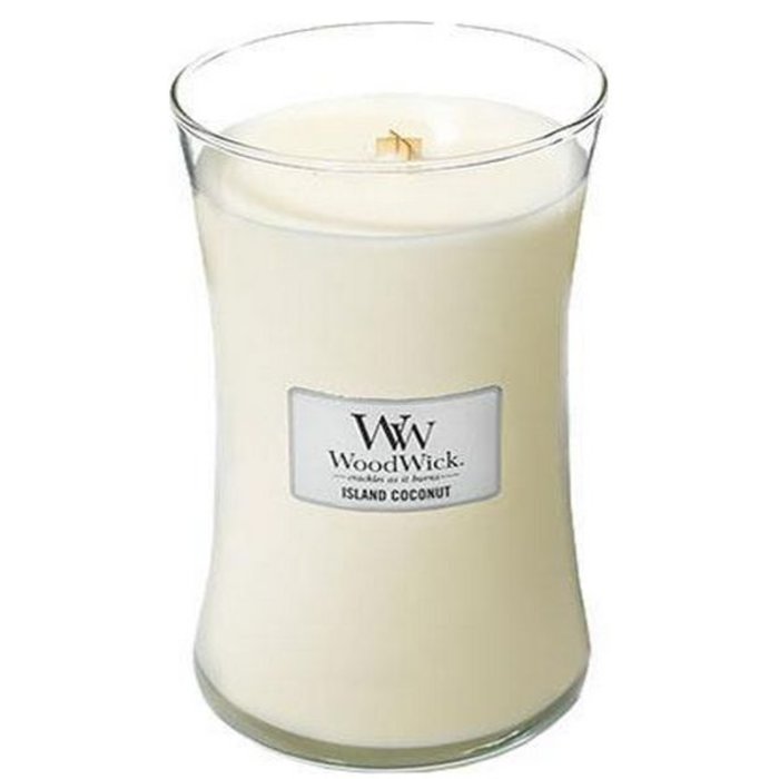 Woodwick WoodWick Large Candle Island Coconut