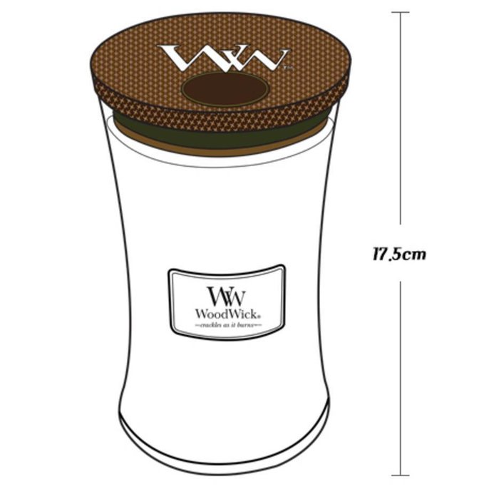 Woodwick WoodWick Large Candle White Willow Moss