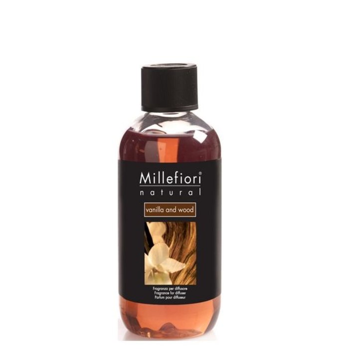 Millefiori Milano  Millefiori Milano Vanilla & Wood Navulling Natural 250ml