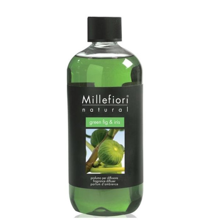Millefiori Milano  Millefiori Milano Green Fig & Iris Navulling Natural 500ml