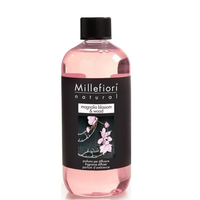Millefiori Milano Millefiori Milano Magnolia Blossom & Wood Navulling Natural 500ml