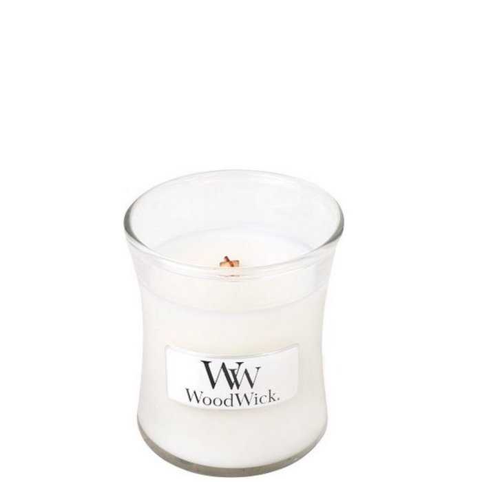 Woodwick WoodWick Mini Candle White Teak