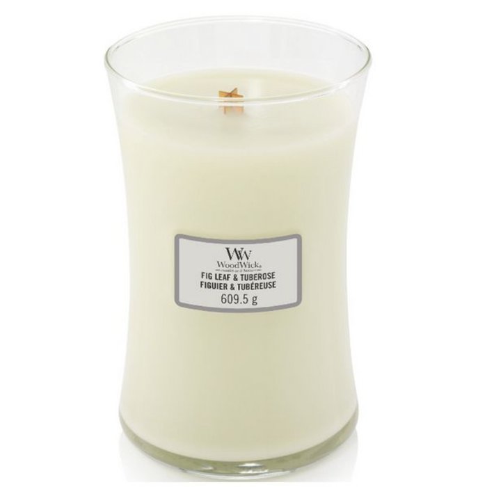 Woodwick WoodWick Large Candle Fig Leaf & Tuberose