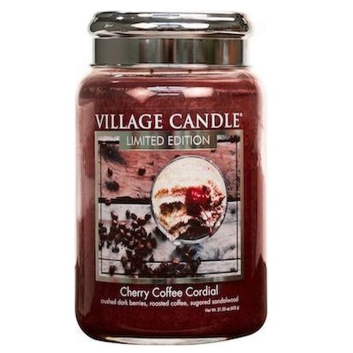 Village Candle Village Candle Cherry Coffee Cordial Large Jar
