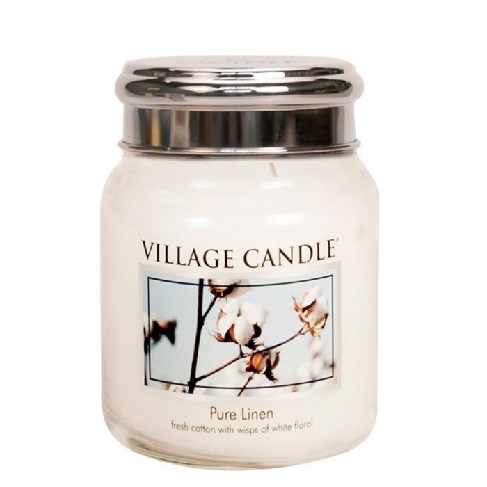 Village Candle Village Candle Pure Linen Medium Jar