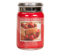 Village Candle Fresh Strawberries Large Jar