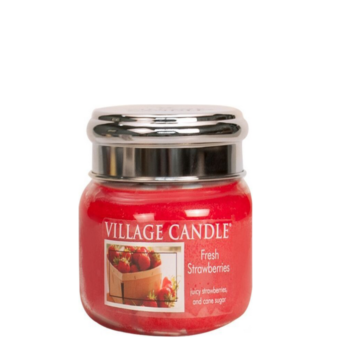 Village Candle Village Candle Fresh Strawberries Small Jar