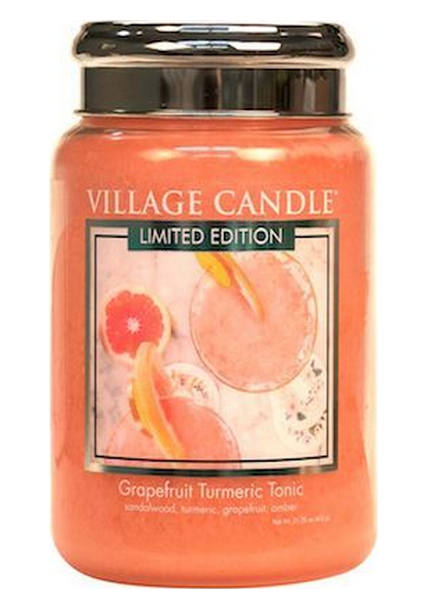 Village Candle Grapefruit Turmeric Tonic Large Jar