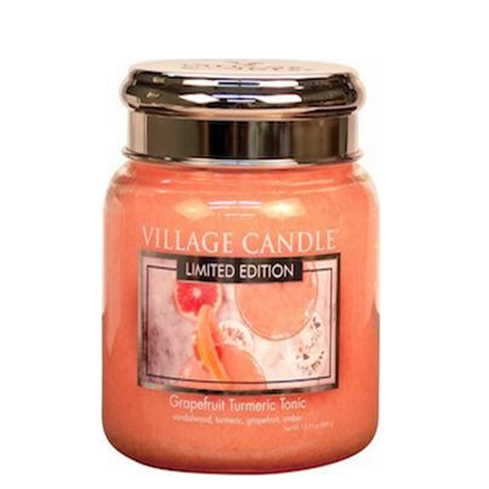 Village Candle Village Candle Grapefruit Turmeric Tonic Medium Jar